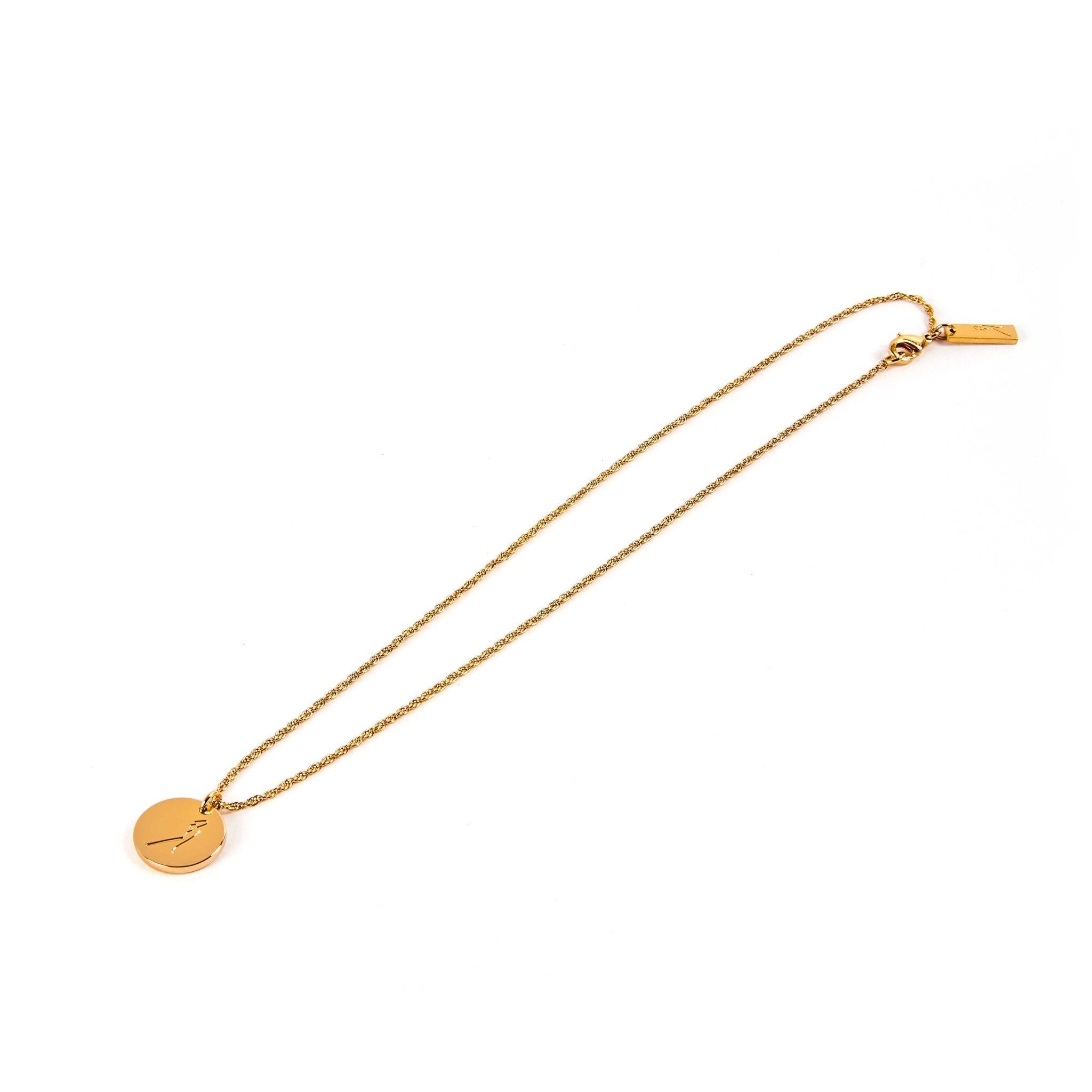 DIME NECKLACE Gold plated necklace