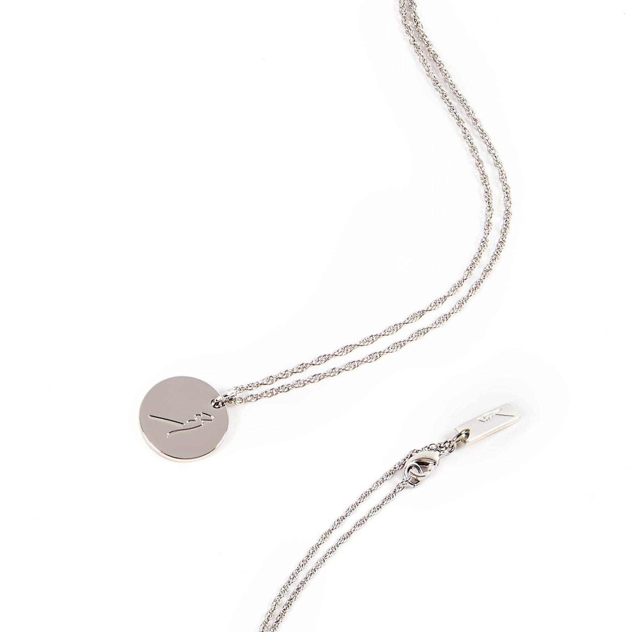 DIME NECKLACE Silver Gold plated necklace