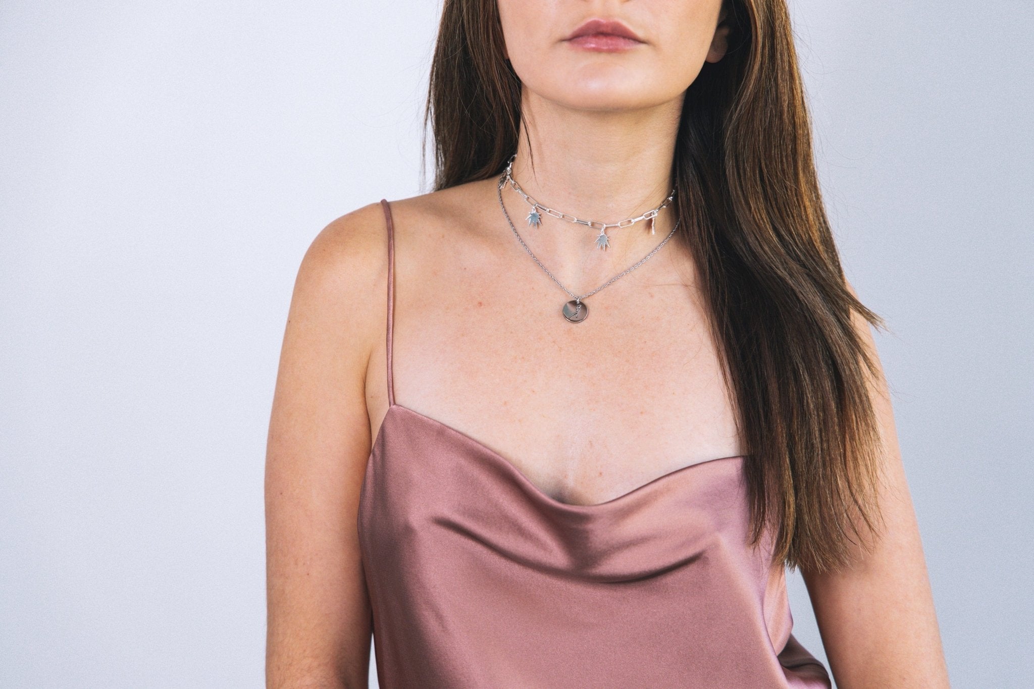 DIME NECKLACE Gold plated necklace