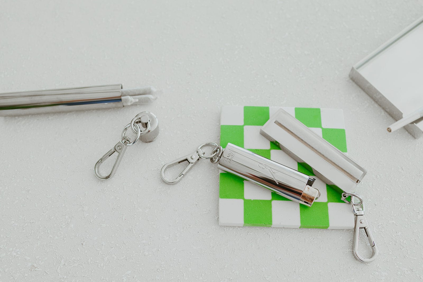 Doob tube keychain, side profile view