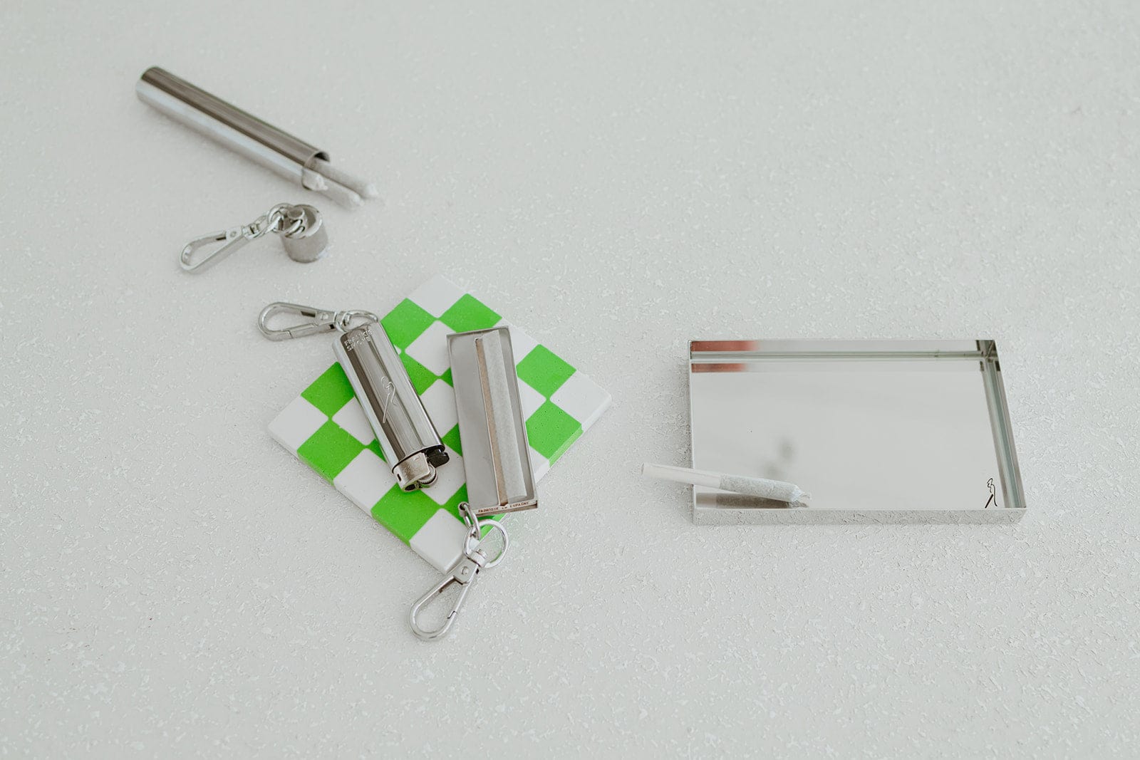 Doob tube keychain, size comparison shot