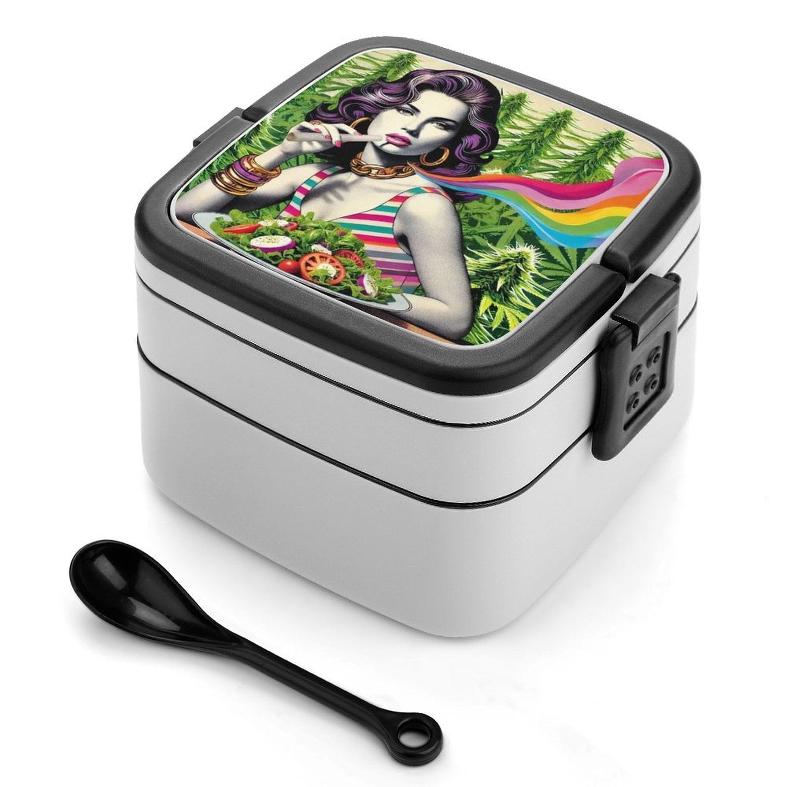 Dope Bento box Insalata Bento Box Double Layer Bento Box black One size