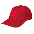 DOPE DEALER cap in red colourway, front view
