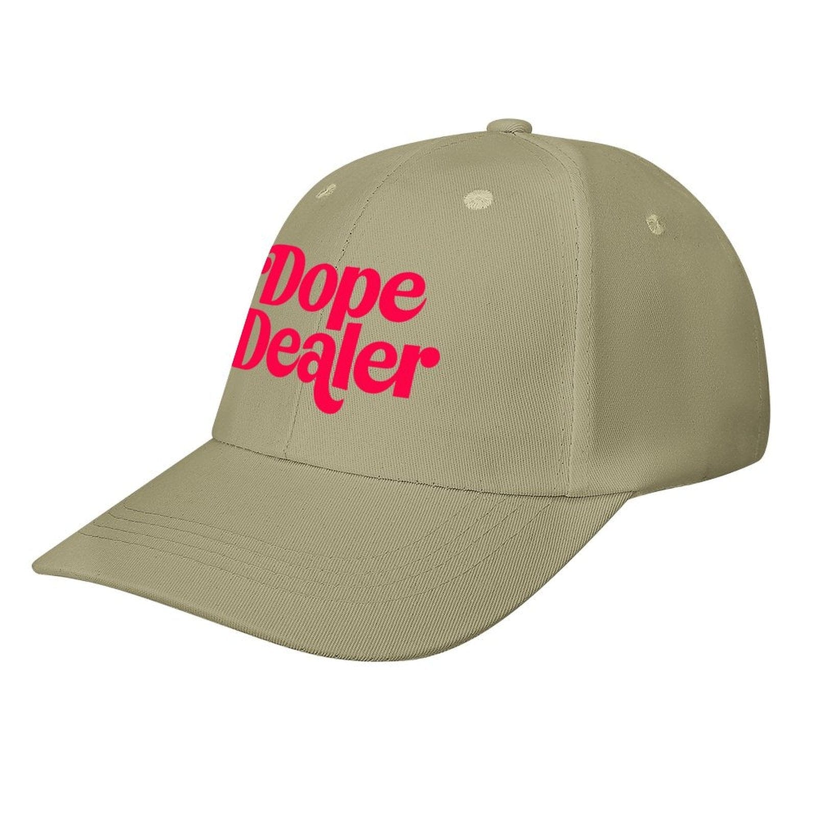 DOPE DEALER cap in beige colourway, front view