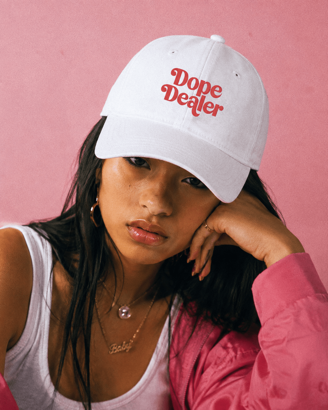 Embroidery Soft-Crown Flat Cap Yoycol