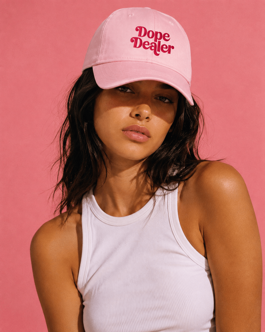 Embroidery Soft-Crown Flat Cap Yoycol