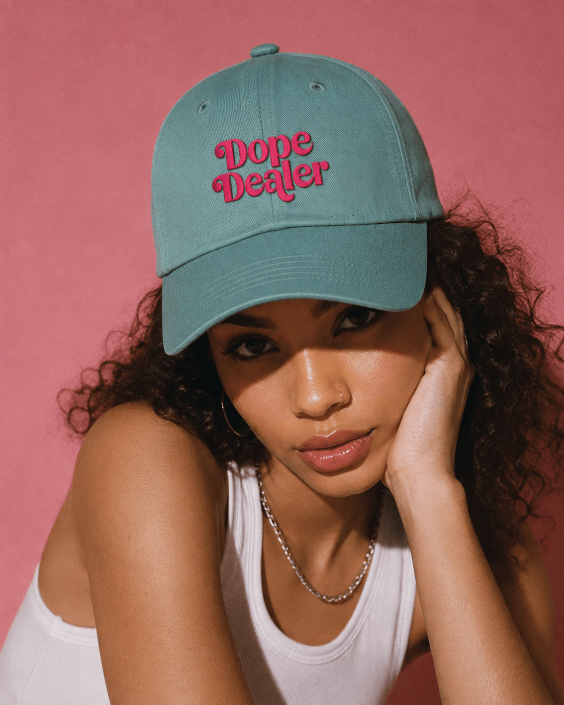 Embroidery Soft-Crown Flat Cap Yoycol