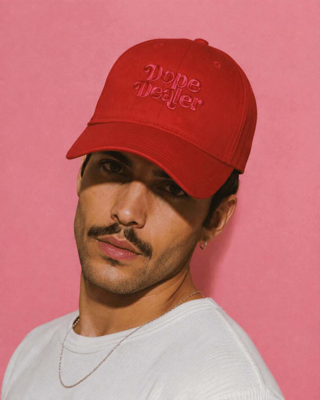 Embroidery Soft-Crown Flat Cap Yoycol