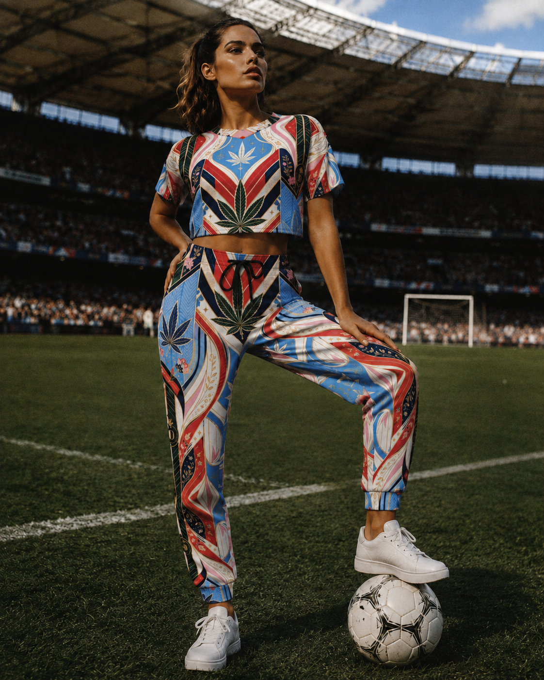Jane Dope DOPE CUP '26 Crop Soccer Jersey — athletic crop top with graphic print