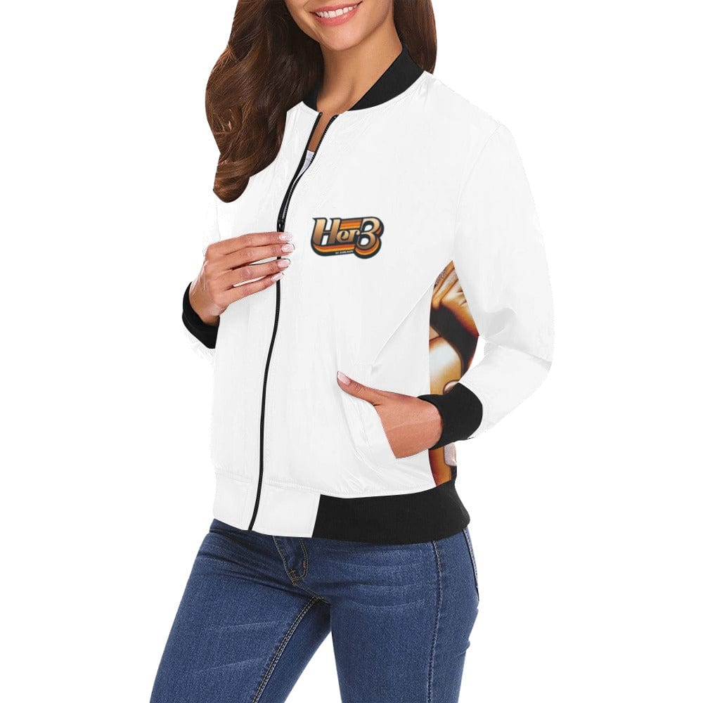 HERB bomber All Over Print Bomber Jacket for Women (H19)