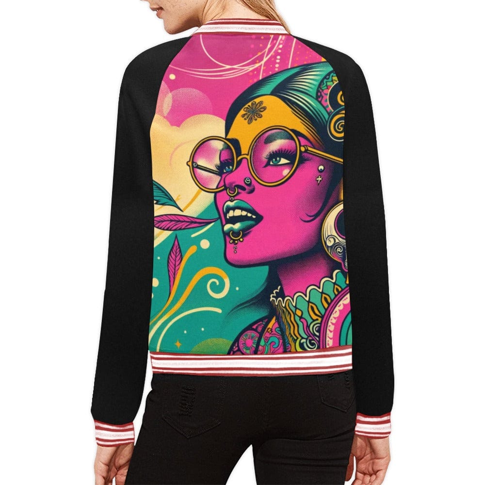 Brandy Van bomber All Over Print Bomber Jacket for Women (H21)