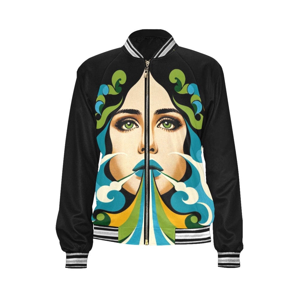 shalom chic bomber Jacket All Over Print Bomber Jacket for Women (H21)