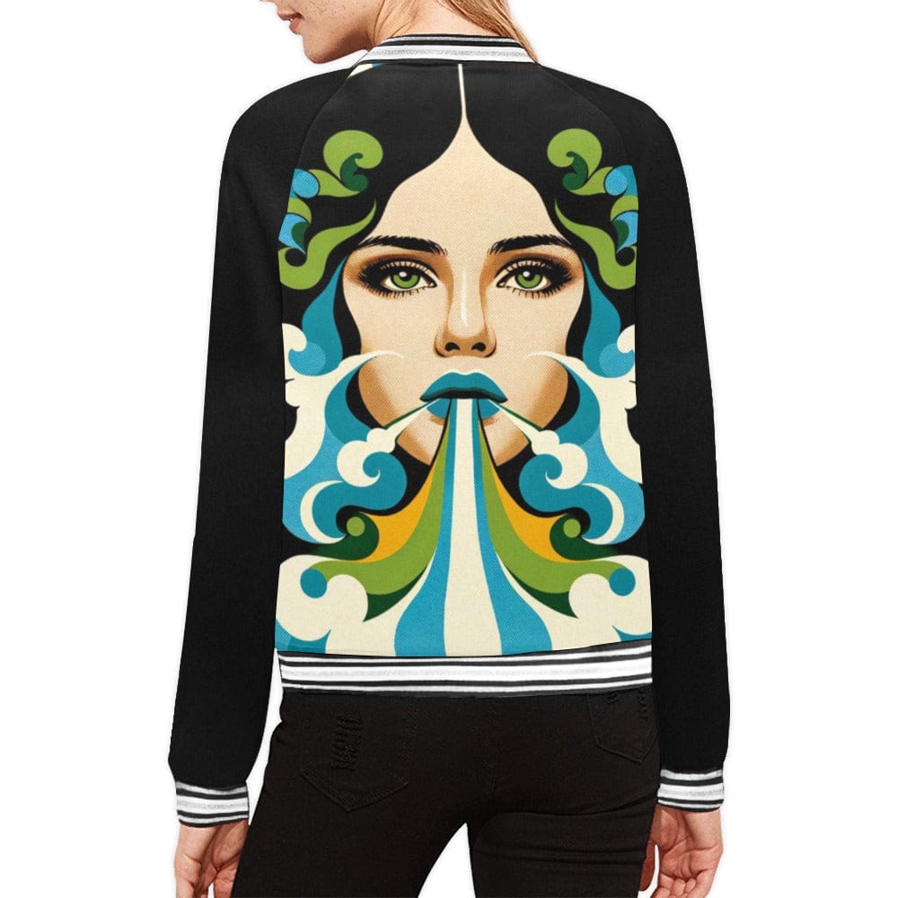 shalom chic bomber Jacket All Over Print Bomber Jacket for Women (H21)
