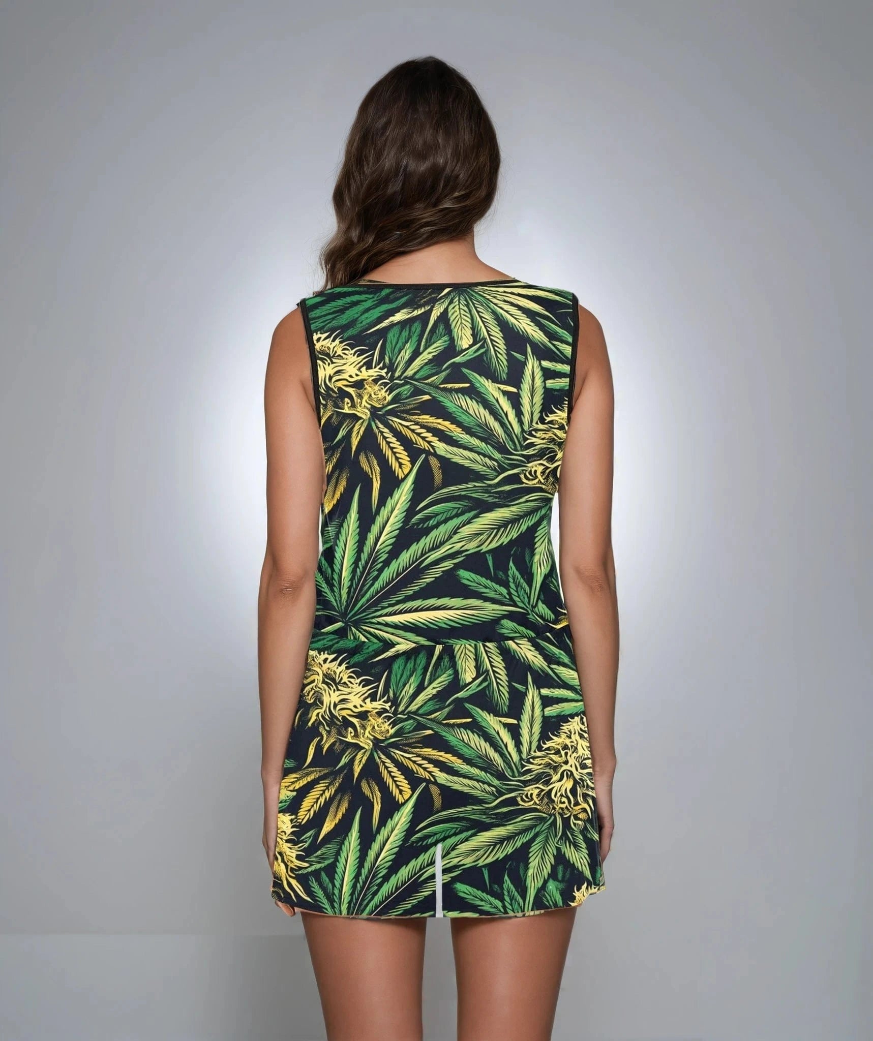 Big Buds Jumper All Over Print Short Jumpsuit (Sets 04)