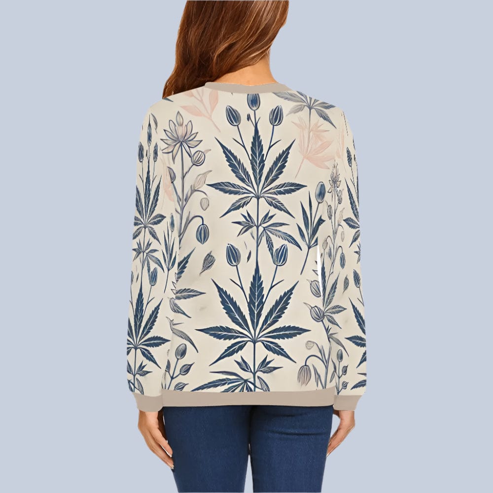 Soft Sativa Crewneck Crewneck Sweatshirt for Women (H18)