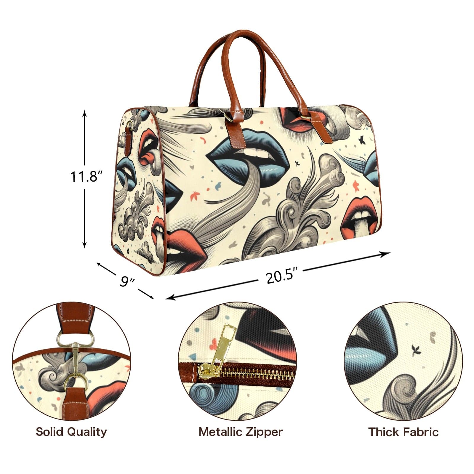 BOUJIE XL LUX BAG Large Capacity Travel Bag-L-Brown (1737)