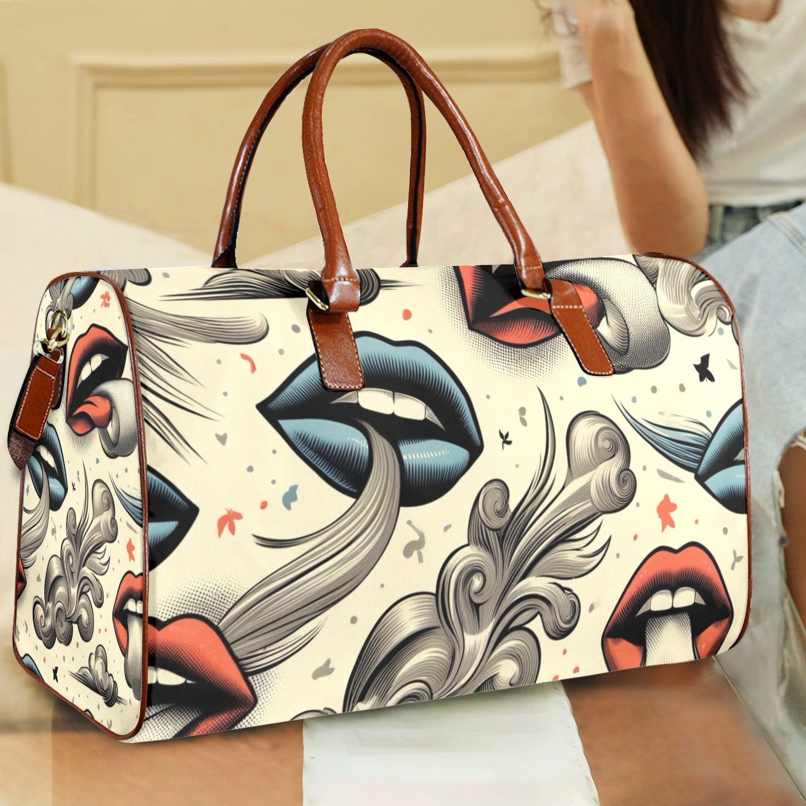 BOUJIE XL LUX BAG Large Capacity Travel Bag-L-Brown (1737)