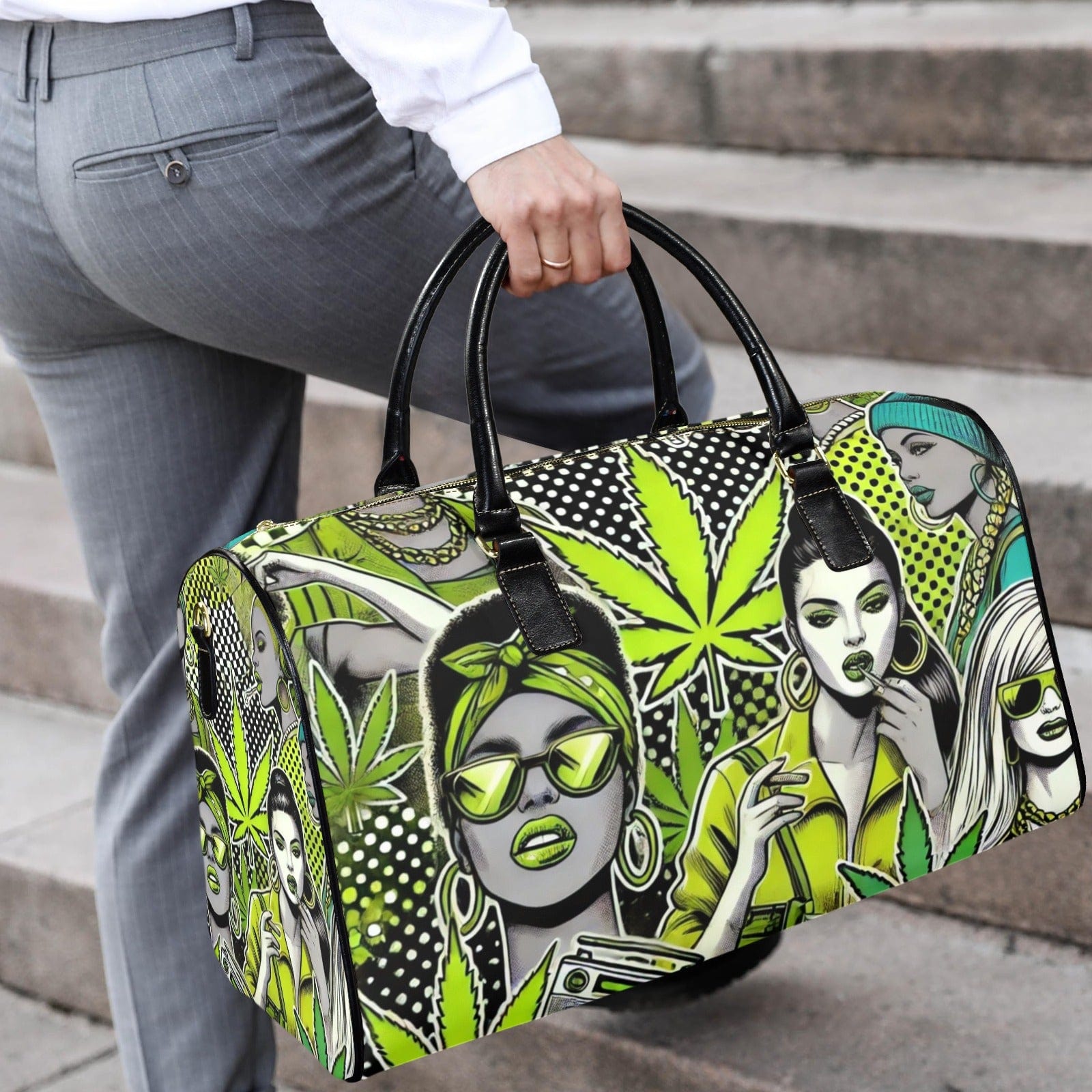 Bad B LUX XL Bag Leather Travel Bag-Large (Short Patch) (1735)