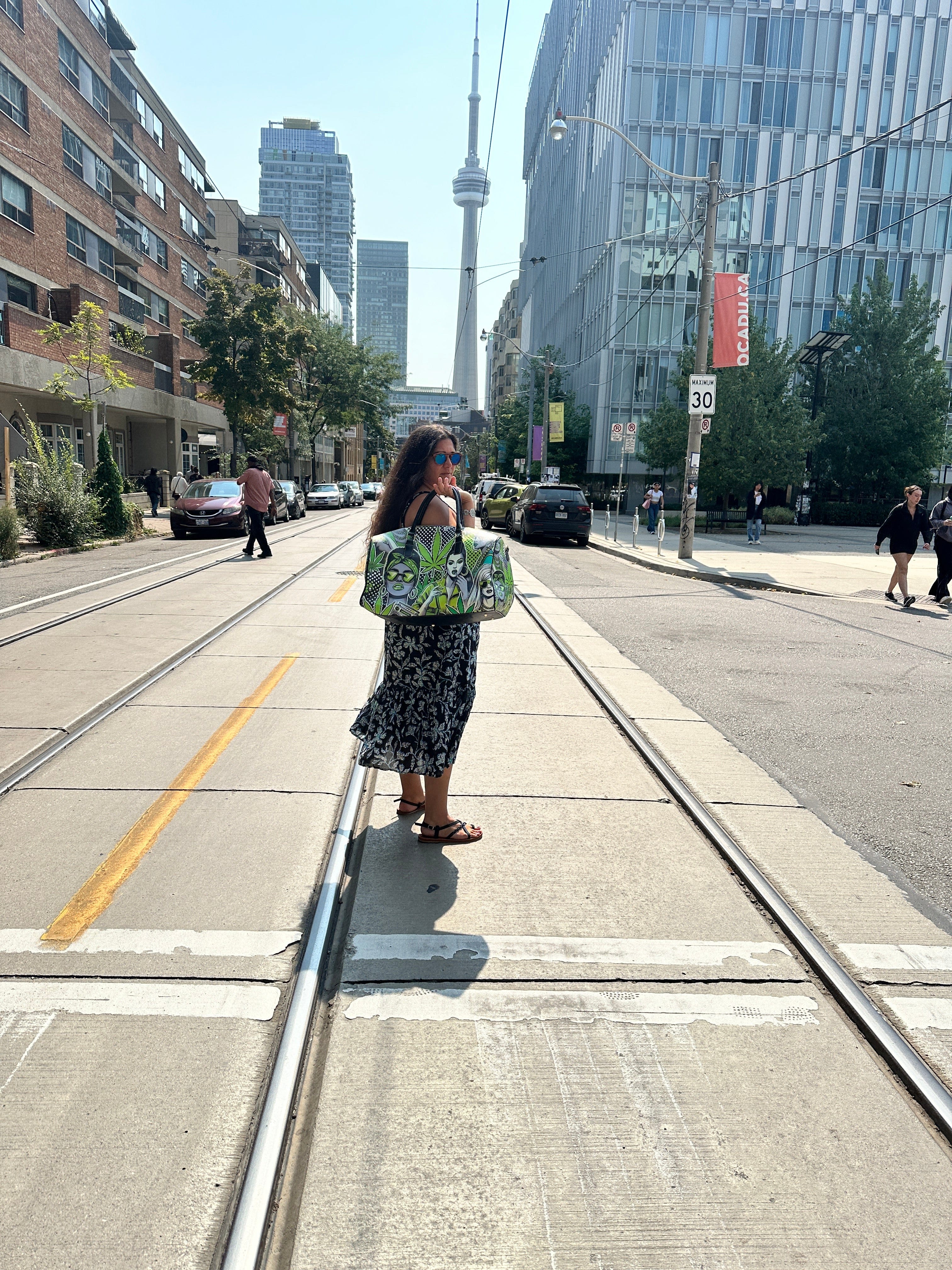 Bad B LUX XL Bag Leather Travel Bag-Large (Short Patch) (1735)