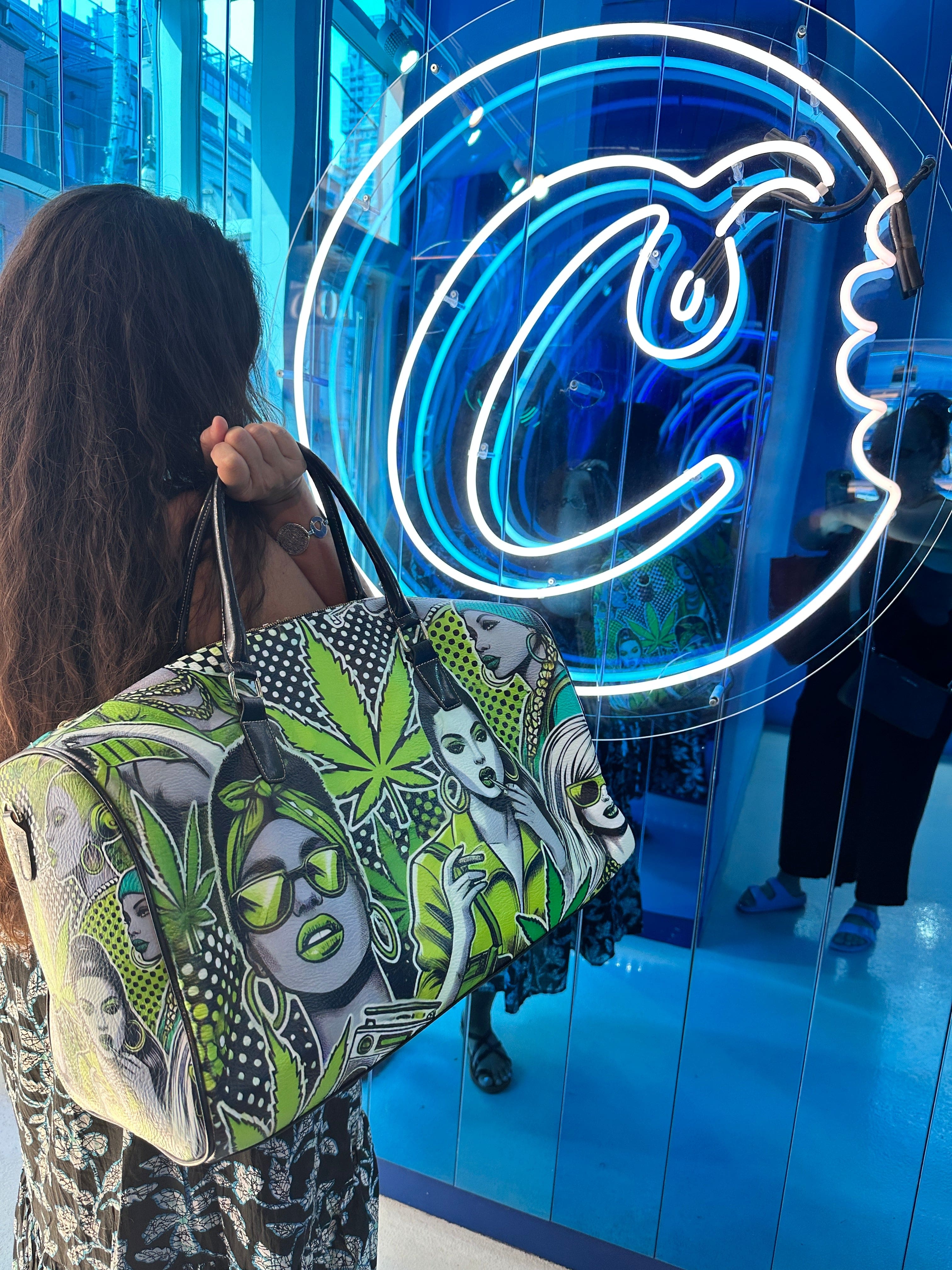 Bad B LUX XL Bag Leather Travel Bag-Large (Short Patch) (1735)