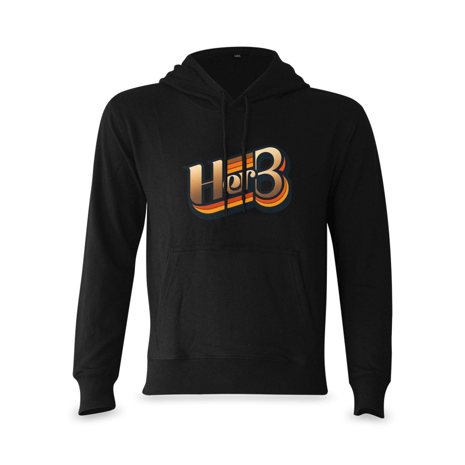 HER.B Hoodie in Black Oceanus Hoodie Sweatshirt (NEW) (H03)