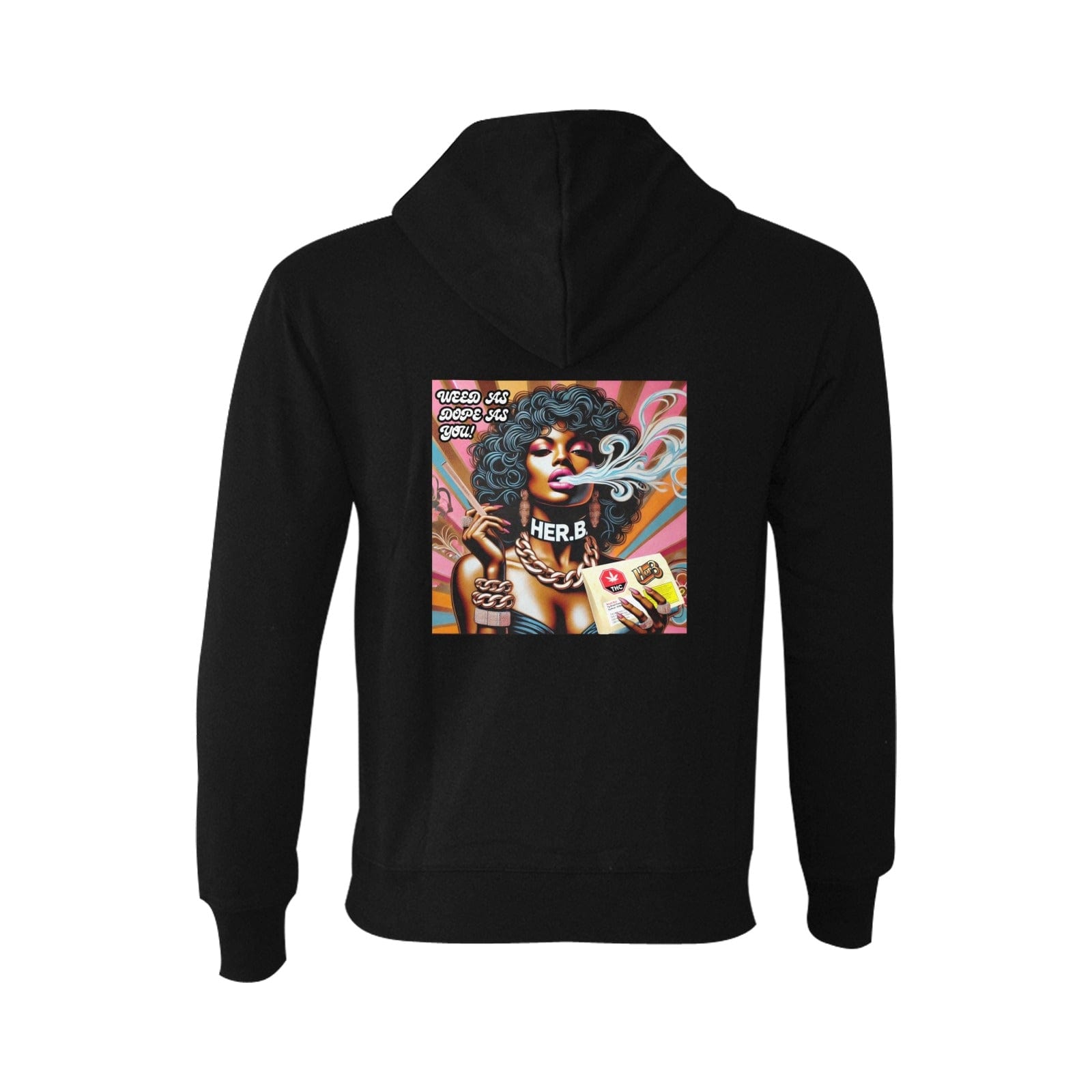 HER.B Hoodie in Black Oceanus Hoodie Sweatshirt (NEW) (H03)