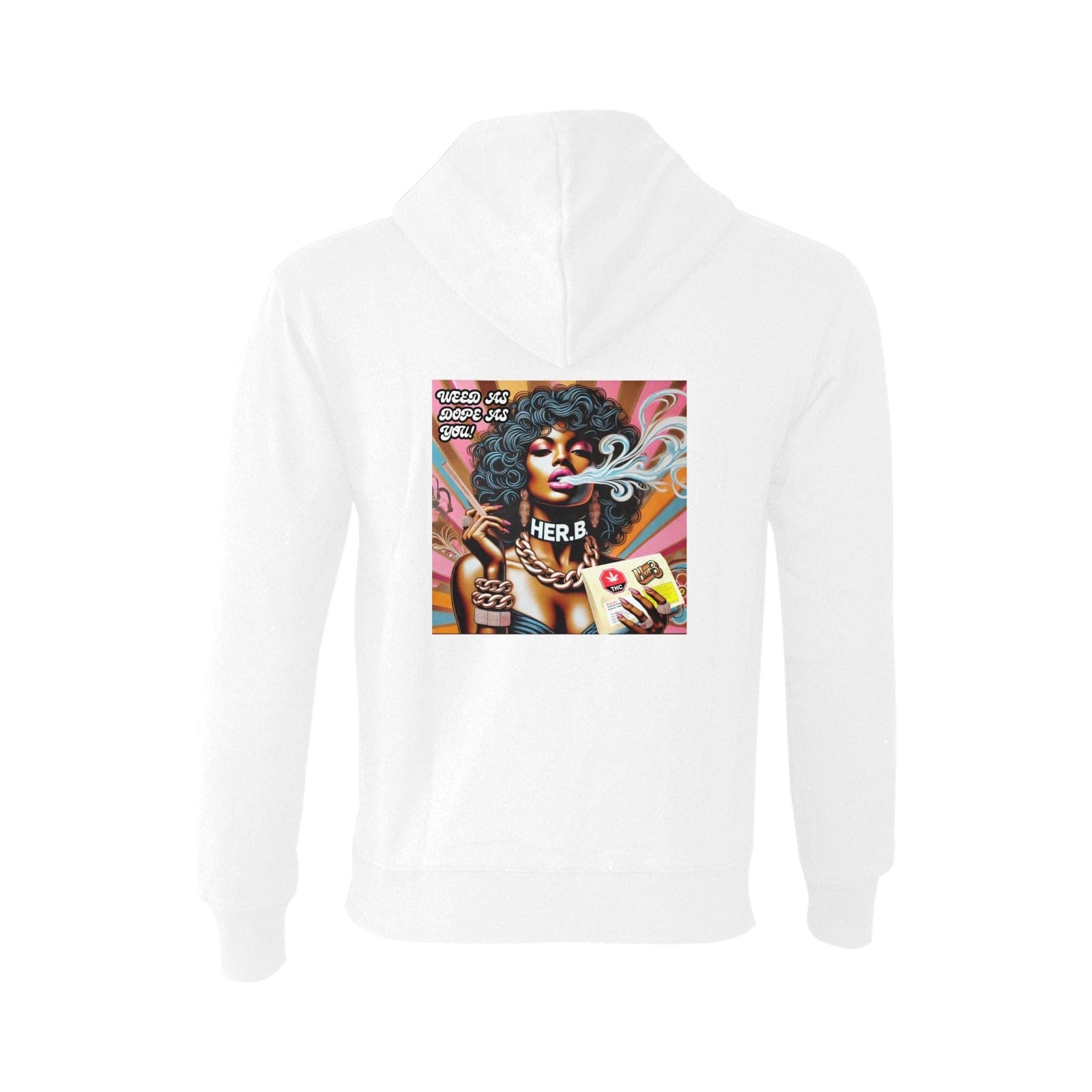 HER.B Hoodie in White Oceanus Hoodie Sweatshirt (NEW) (H03)