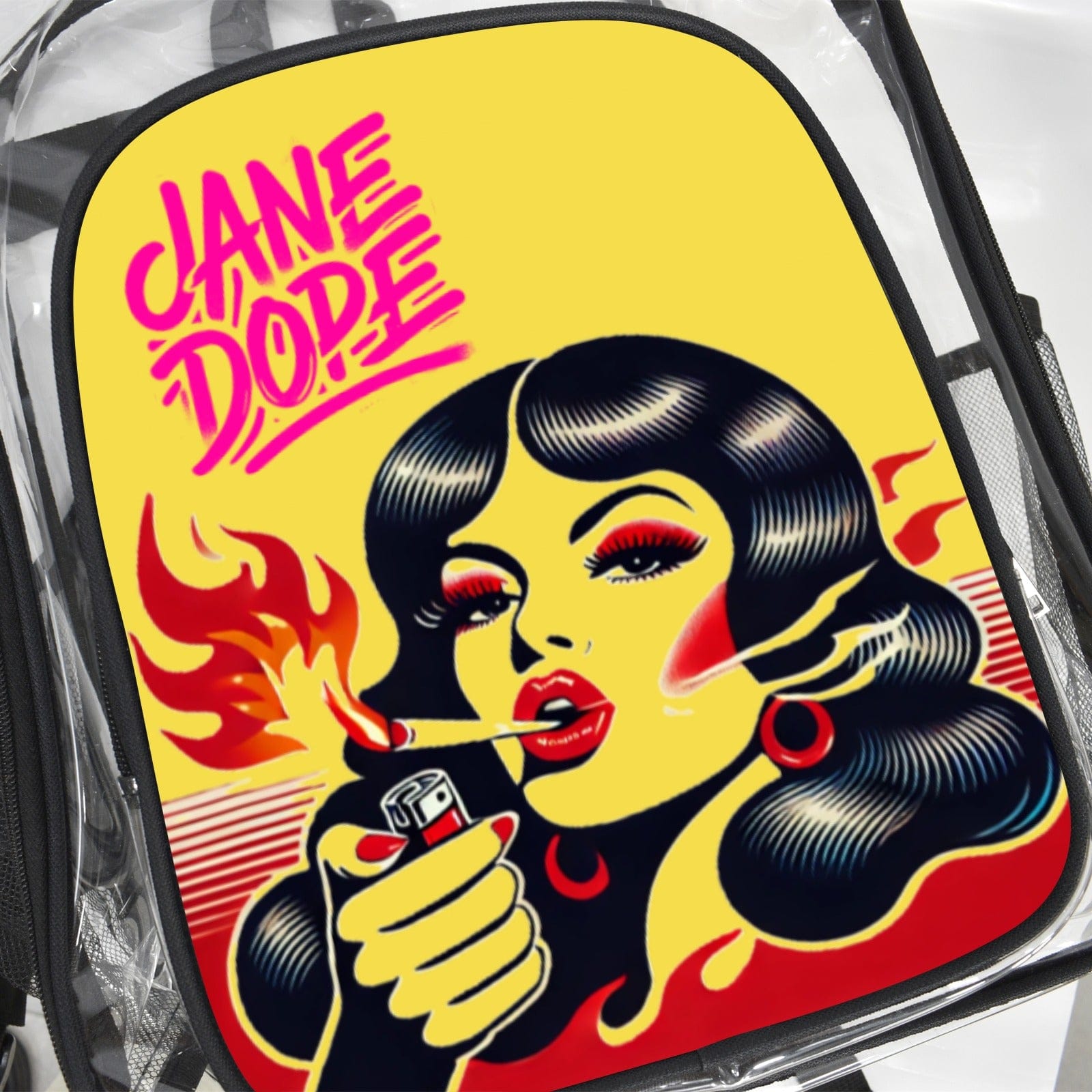 Burn One Clear Bag PVC Transparent Backpack