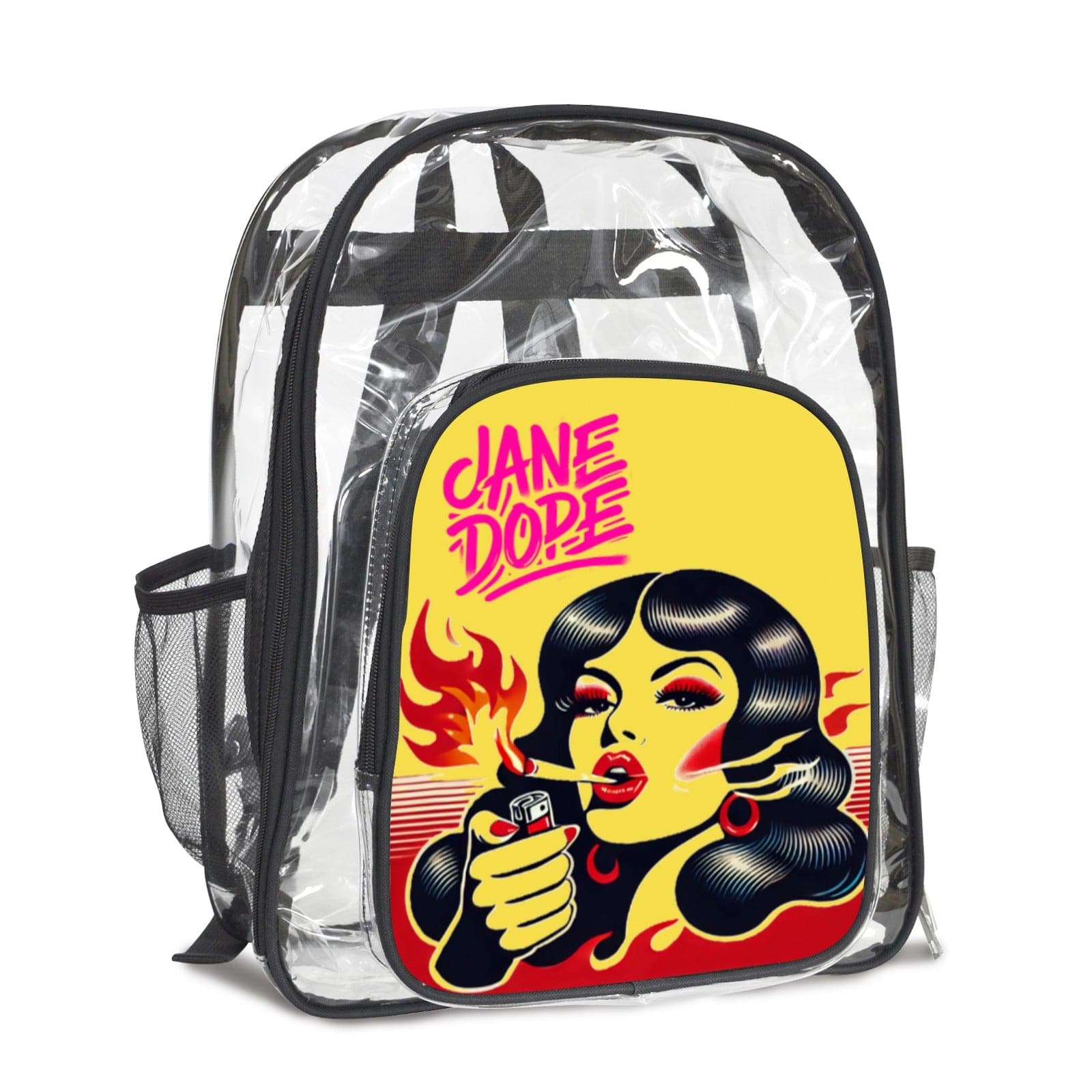 Burn One Clear Bag PVC Transparent Backpack