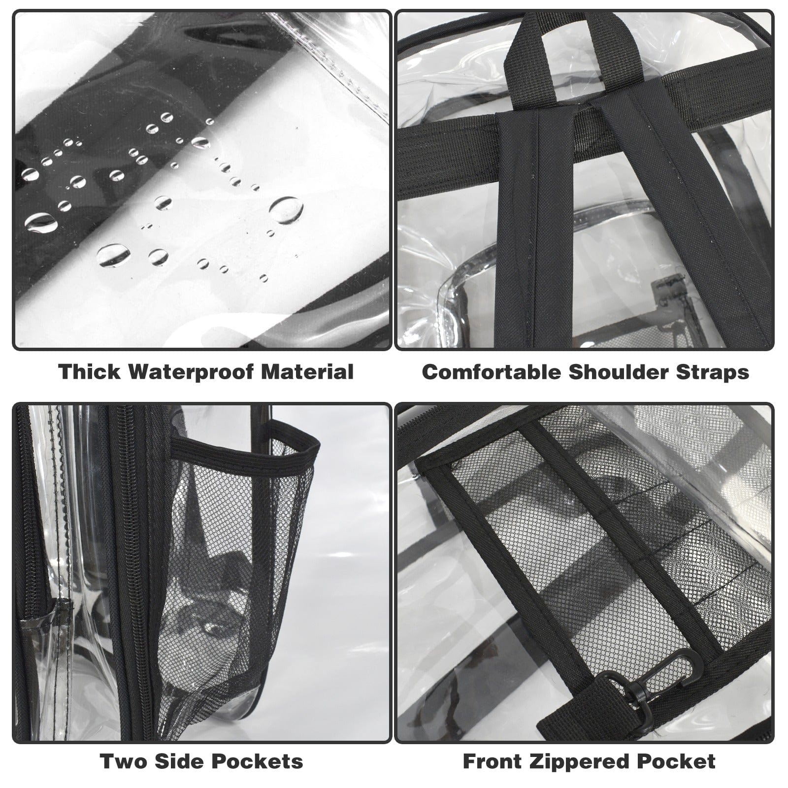 Jane Dope Clear Bag PVC Transparent Backpack