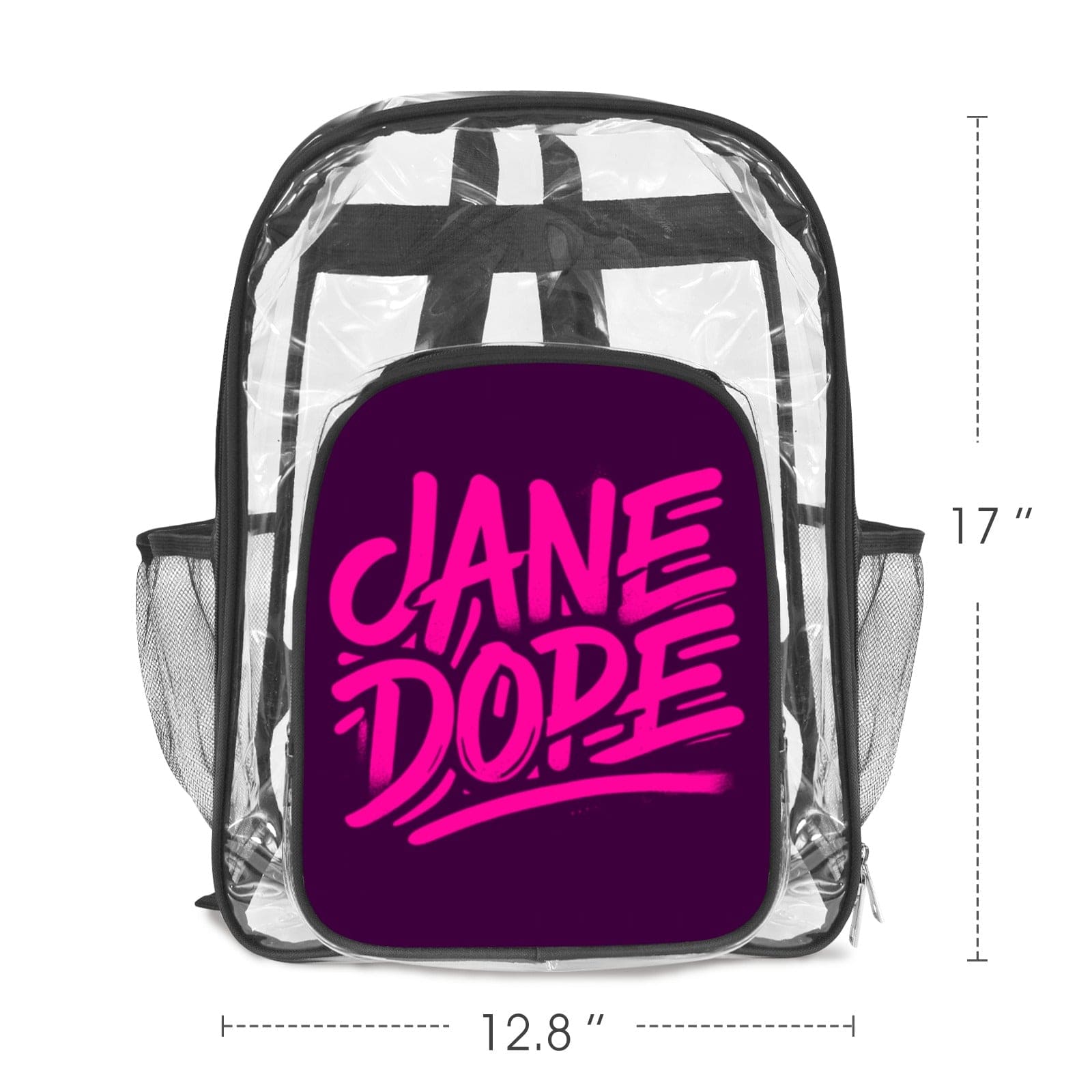 Jane Dope Clear Bag PVC Transparent Backpack