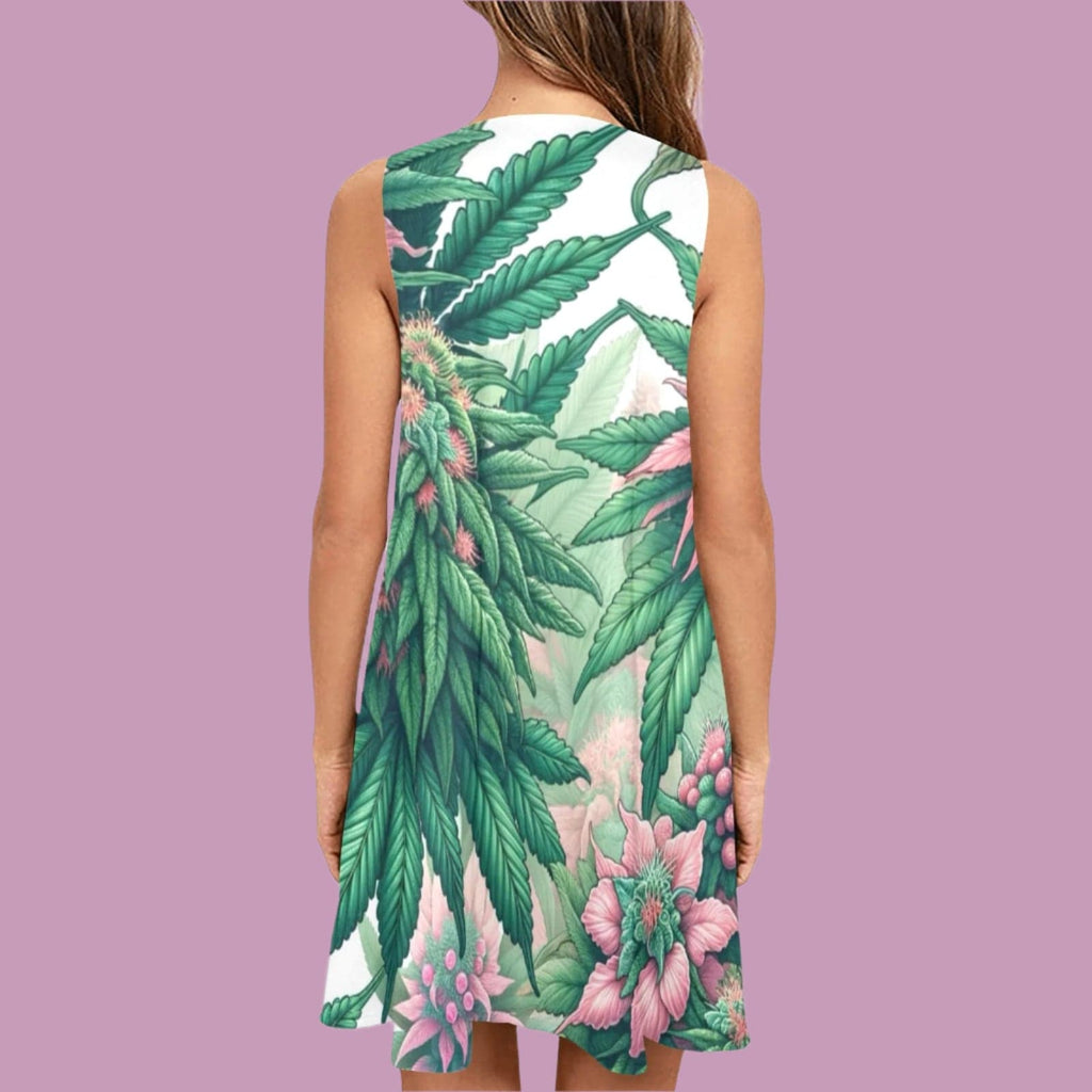 Pink Haze A-Line Pocket Dress Sleeveless A-Line Pocket Dress (D57)