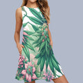 Pink Haze A-Line Pocket Dress Sleeveless A-Line Pocket Dress (D57)