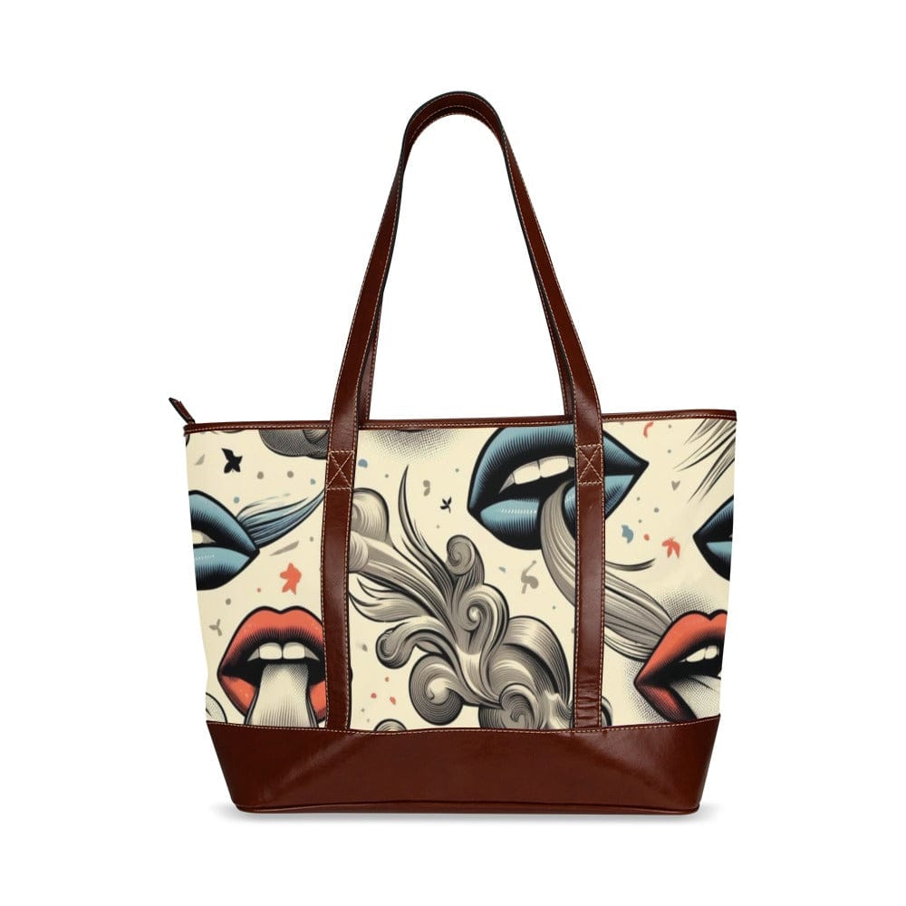 Boujie Leathery Tote Tote Handbags (1642)