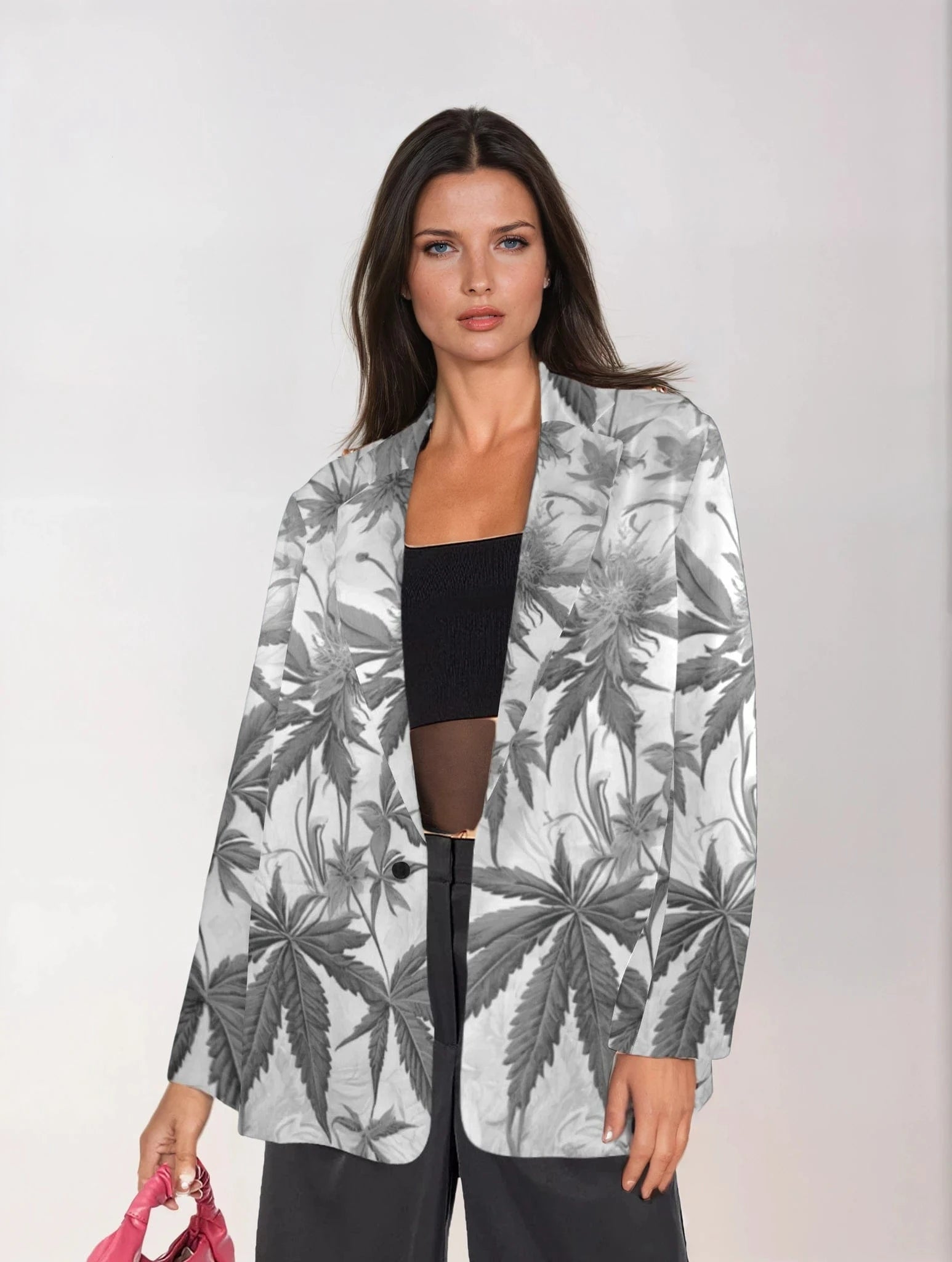 Ash Boss Blazer Women's All Over Print Blazer (H64)