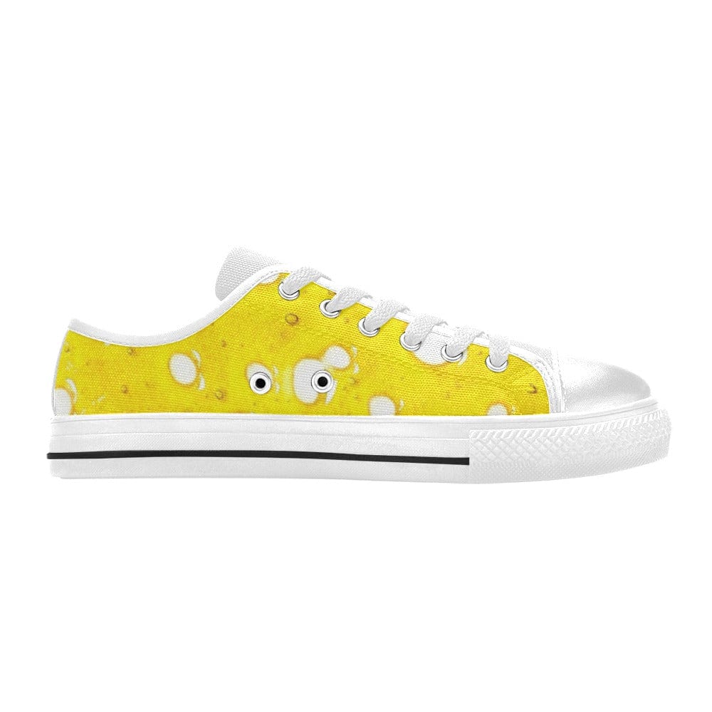 Dab Slab Low Tops - White Women's Canvas Shoes (018)