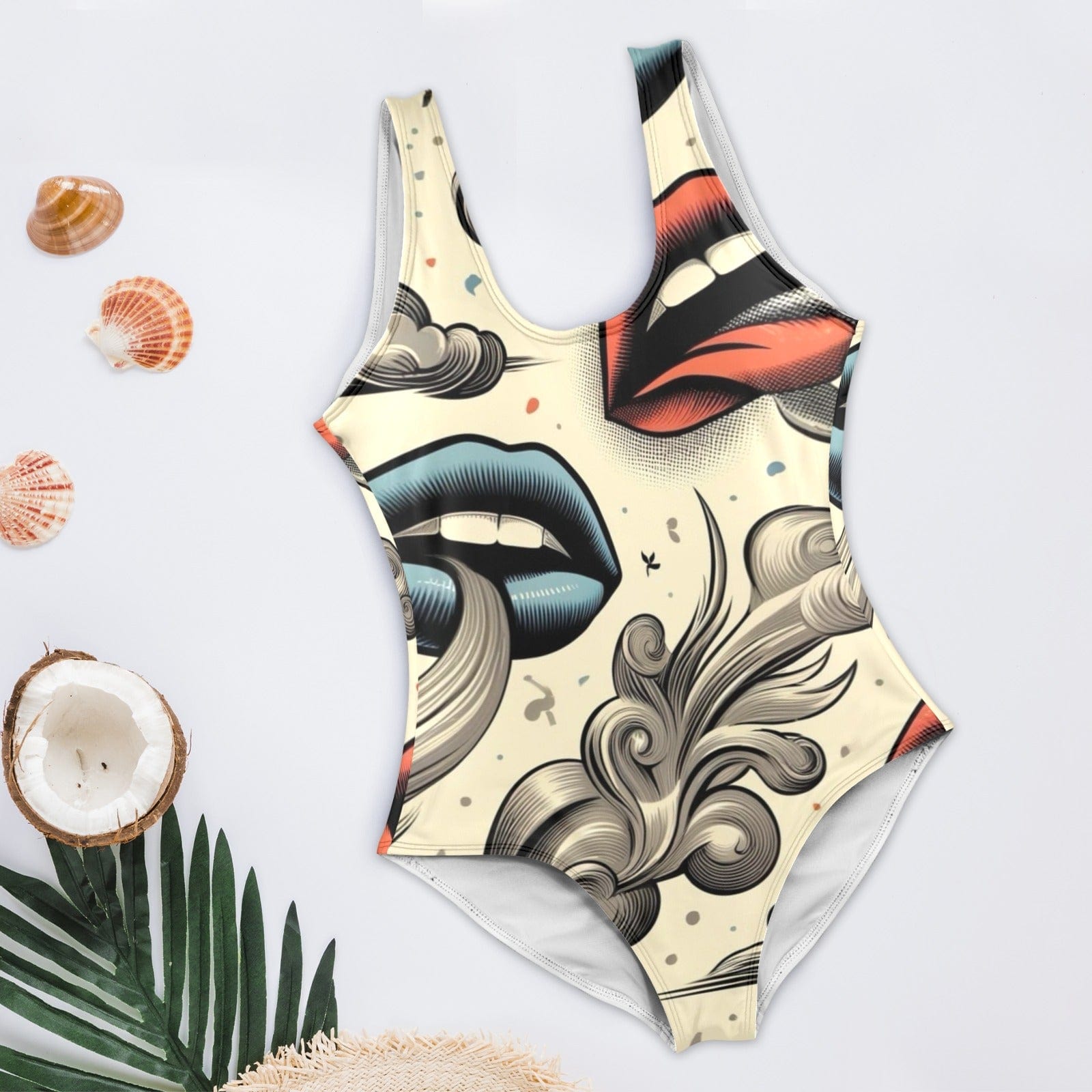 Boujie Swimsuit Women's High Cut Backless Swimsuit (S50)