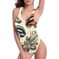 Boujie Swimsuit Women's High Cut Backless Swimsuit (S50)