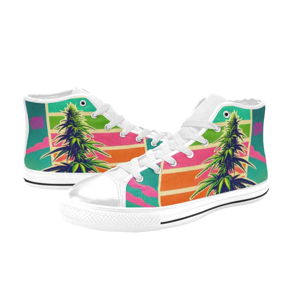 NEON LAMBO HIGH TOPS (Women's) Women's High Top Canvas Shoes (017)