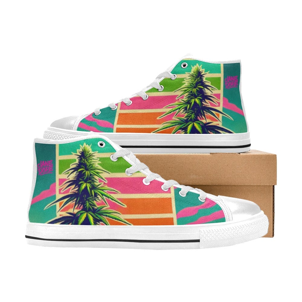 NEON LAMBO HIGH TOPS (Women's) Women's High Top Canvas Shoes (017)