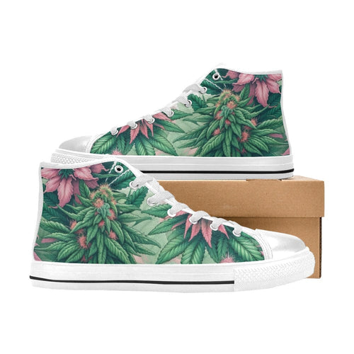 Pink Haze Classic High Tops Women's High Top Canvas Shoes (017)