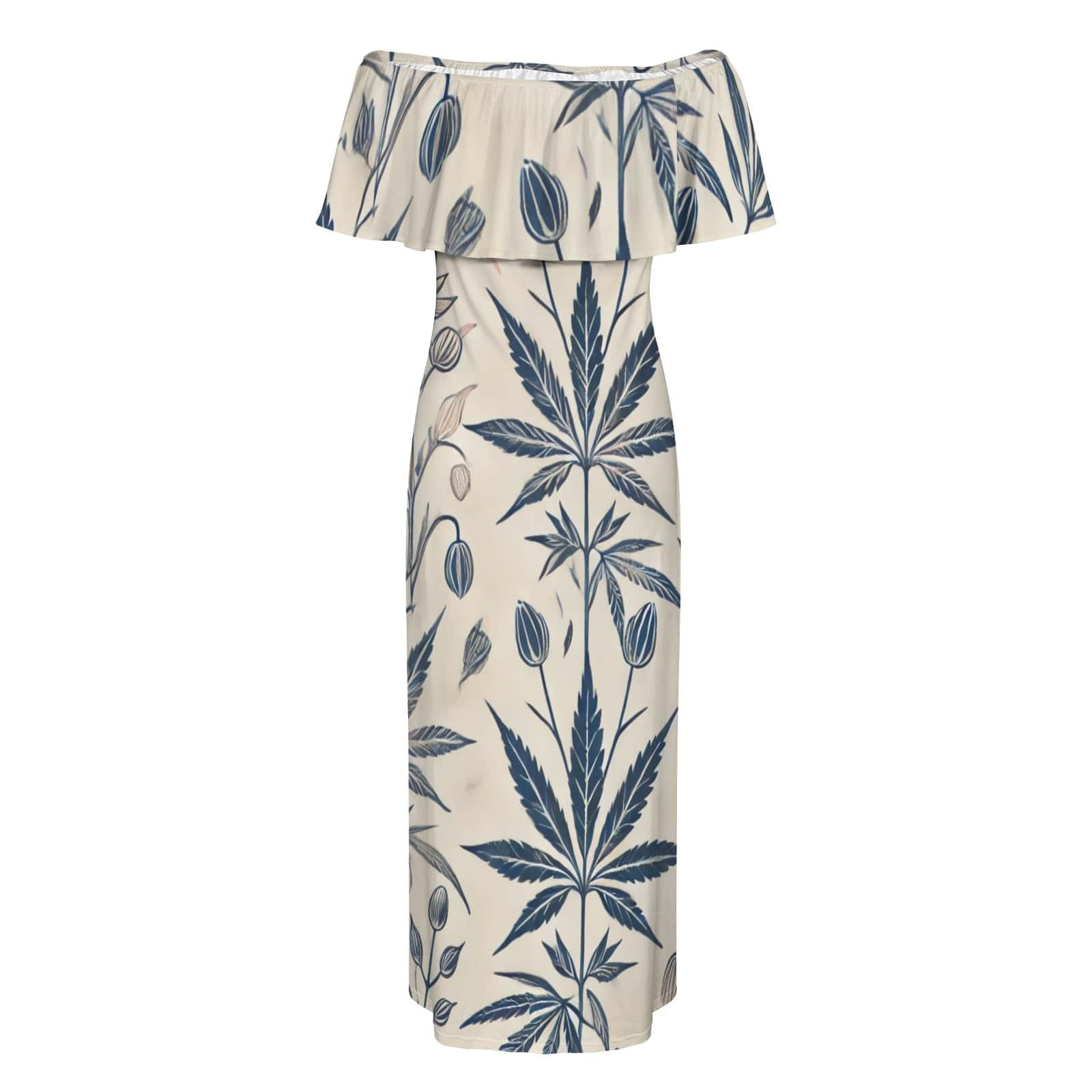 Soft Sativa Off the Shoulder Dress Women's Off Shoulder Boat Neck Dress (D71)