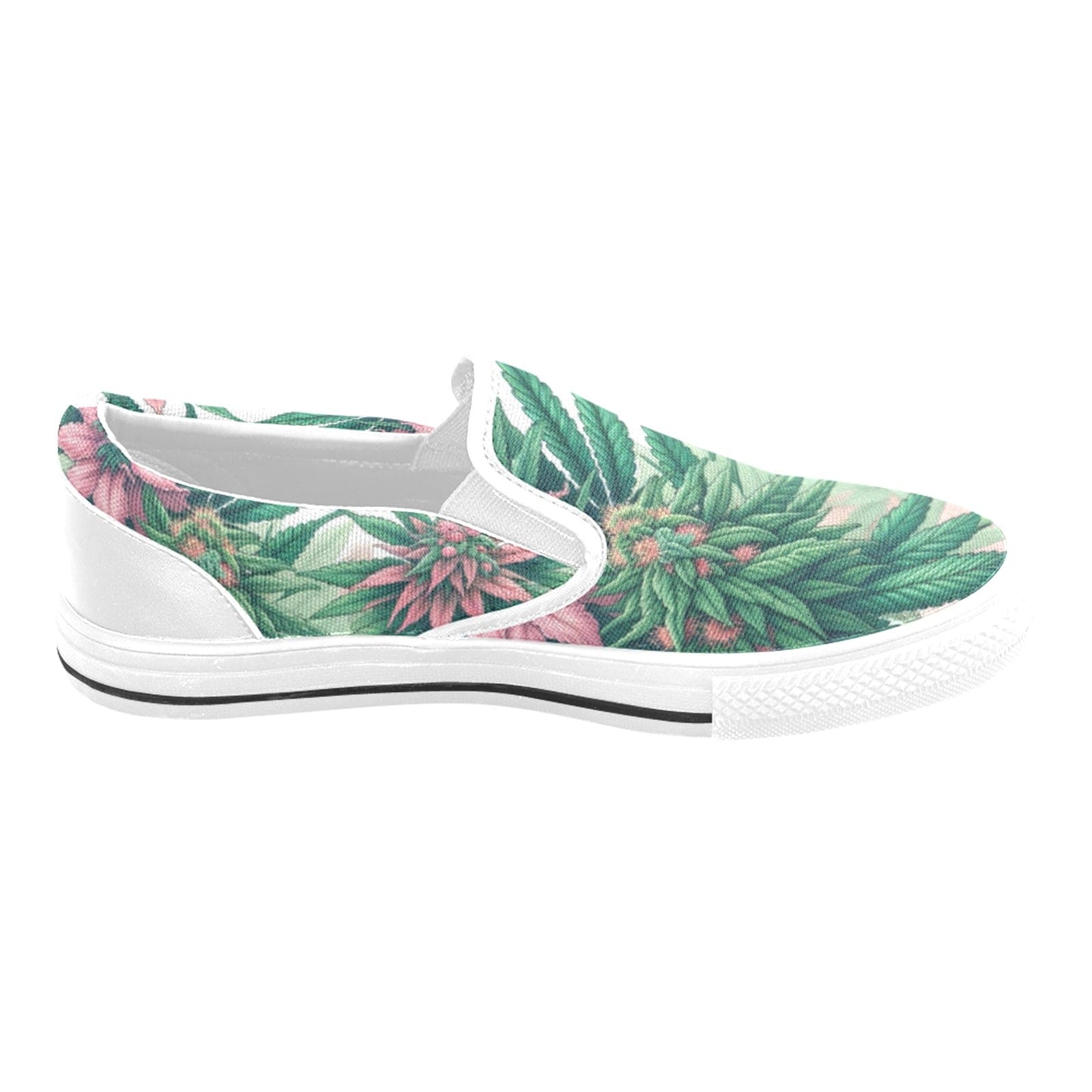 Pink Haze Skater Slip On Women's Unusual Slip-on Canvas Shoes (019)