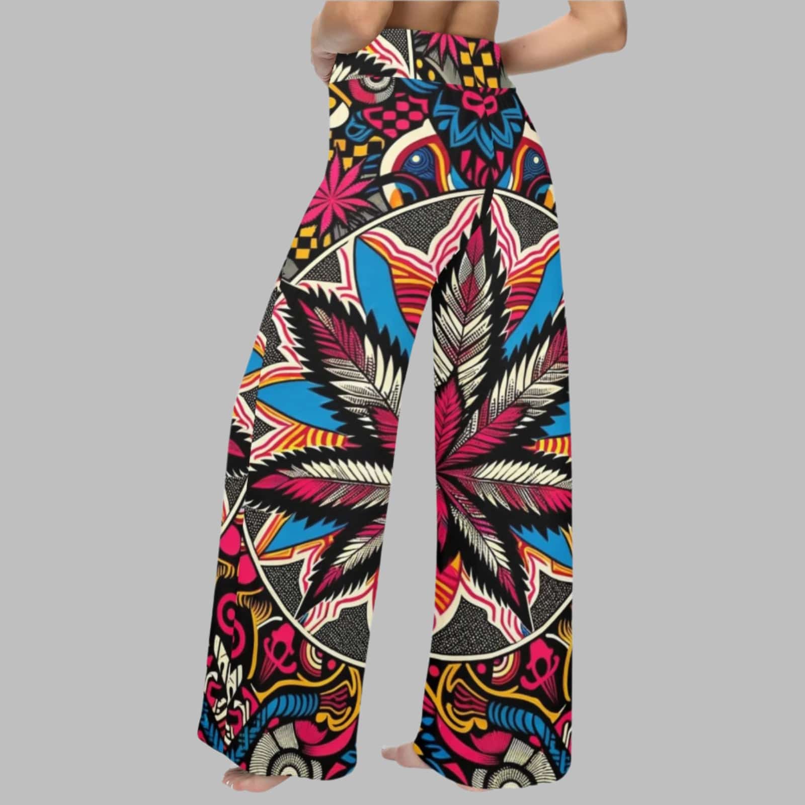Batik Bliss Lounge Pants Women's Wide Leg Lounge Pants (L77)