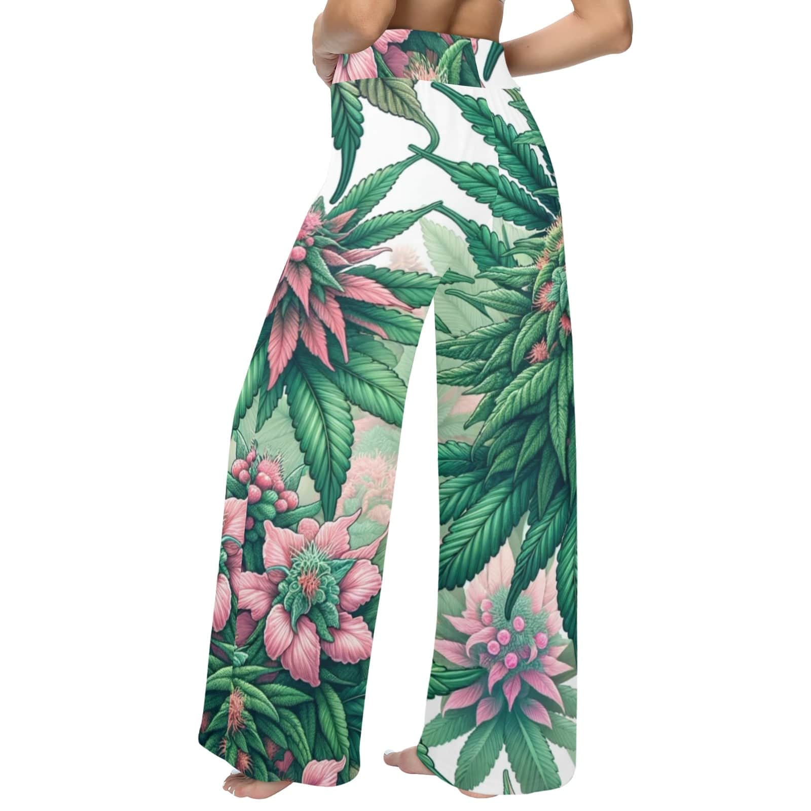Pink Haze Lounge Pants Women's Wide Leg Lounge Pants (L77)
