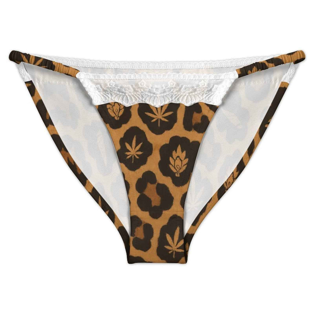 Leopard Lace Trim Undies