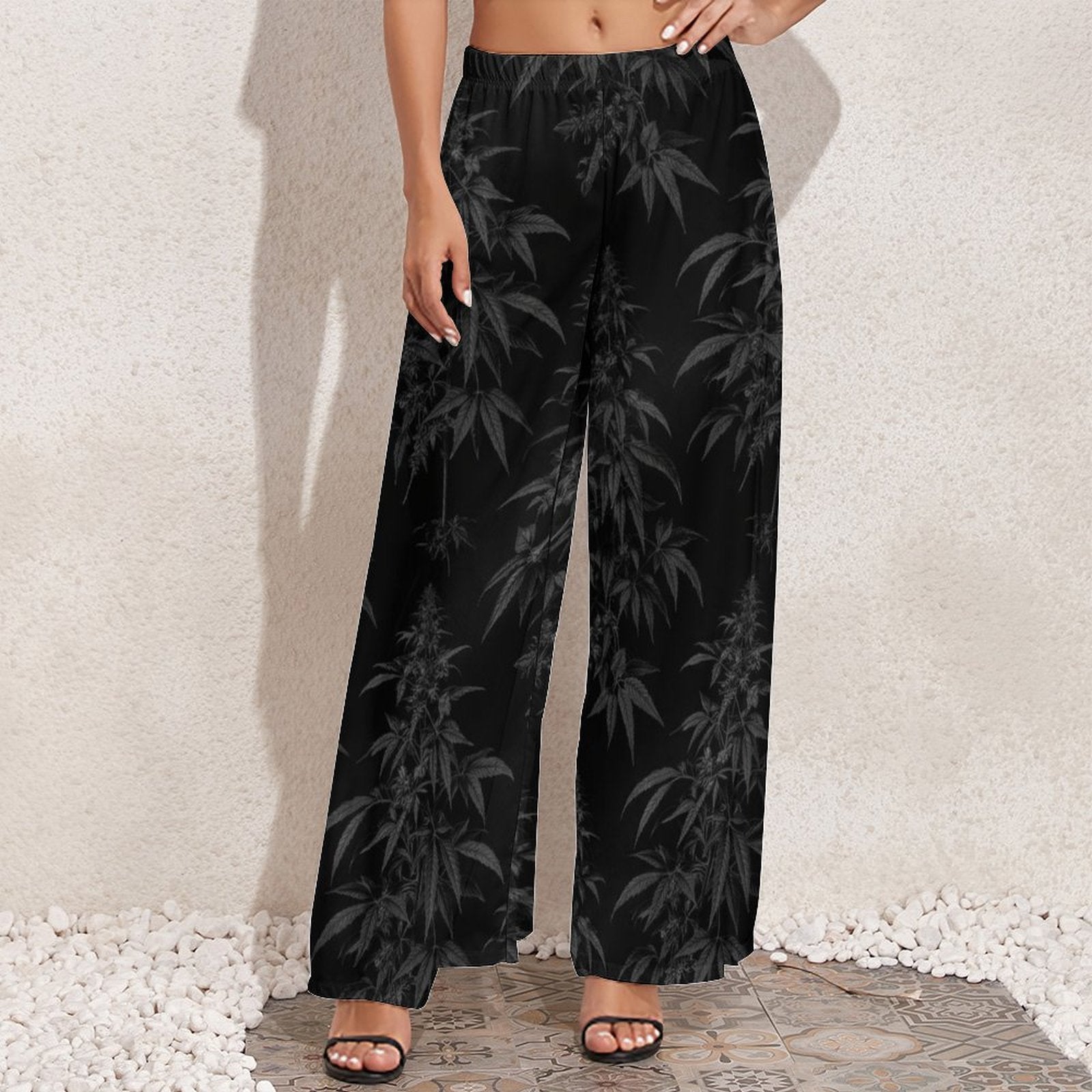 Black Widow Wide-Leg Pants