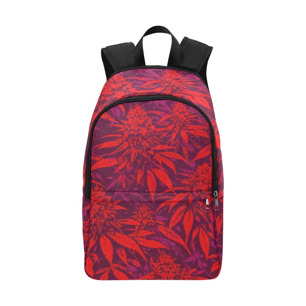 Jane Dope Electric Lettuce Backpack — electric green print casual backpack