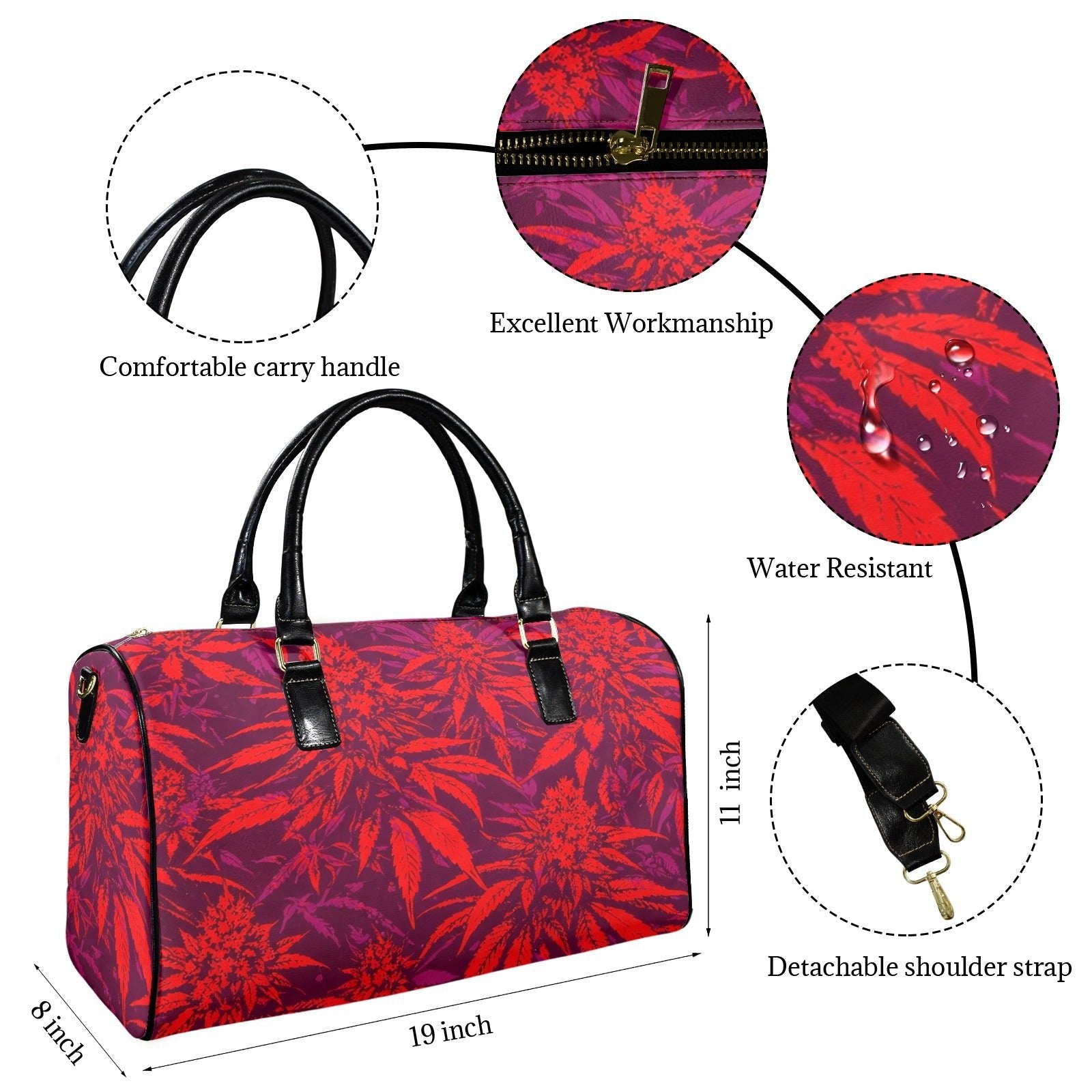 Electric Lettuce Lux Bag — open interior view
