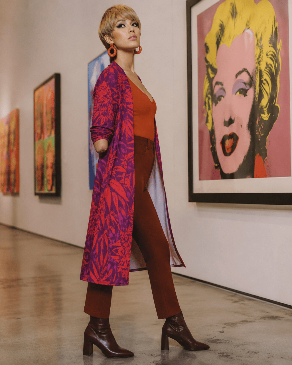 Electric Lettuce Mid-Length Cardi Artsadd